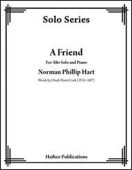 A Friend Vocal Solo & Collections sheet music cover Thumbnail